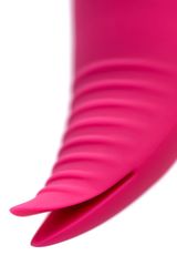 Ярко-розовый многофункциональный стимулятор клитора Blossy - 