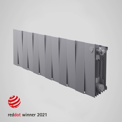 Радиатор биметаллический  PianoForte Silver Satin 200 (серый)  - 20 секций