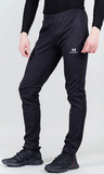 Элитный утеплённый лыжный костюм Nordski Pro Pearl Blue/Black с черными брюками мужской