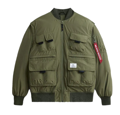 Бомбер Alpha Industries Multi Pocket Bomber Jacket OG-107 (Зеленый)