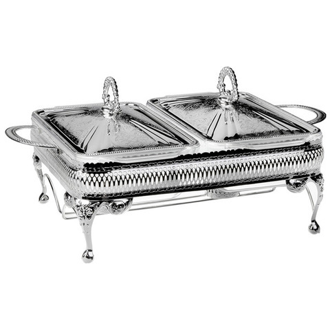 Мармит для 2-х блюд с крышками 41х28х19см Queen Anne