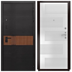 Купить Входная дверь L 49 - ФЛ 185 ПВХ ясень белый