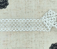 Кружево плетеное, ш. 5 см, молочный