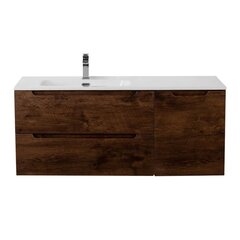 BelBagno ETNA-1200-2C-1A-SO-RW-R ETNA База под раковину подвесная с двумя выкатными ящиками и одной распашной дверцей, правосторонн.Rovere Moro,1209x462x500, ETNA-1200-2C-1A-SO-RW-R фото