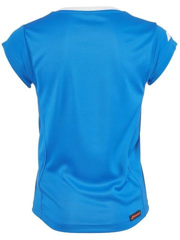 Теннисная футболка для девочек Babolat Core Flag Club Tee Girl - diva blue