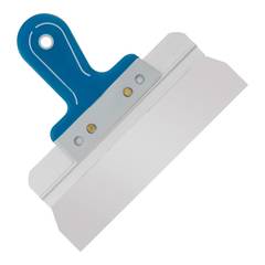 12-9-025 Шпатель фасадный прямой, нержавеющая сталь 0,6мм, двухкомпонентная литая рукоятка, 250мм (РемоКолор)