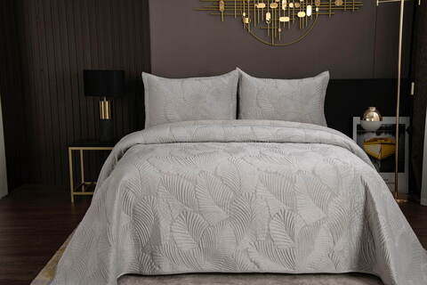 Покрывало 160х220 и наволочка 50х70 Sofi De MarkO Ноэль белое