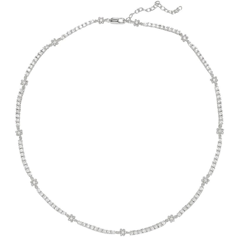 LUV AJ Колье Daisy Ballier Chain Necklace – Silver luv aj серьги baguette hanging chain studs – silver