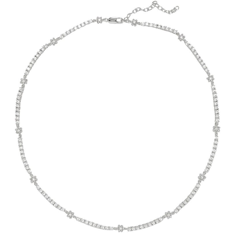 LUV AJ Колье Daisy Ballier Chain Necklace – Silver luv aj колье pave hook charm necklace – gold