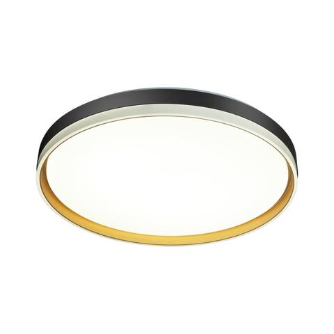 7619/DL PALE SN 042 Потолочный светодиодный светильник/белый/черный/золотистый LED 48Вт c ДУ 3000-6000К D390 IP43 пульт ДУ SAVI