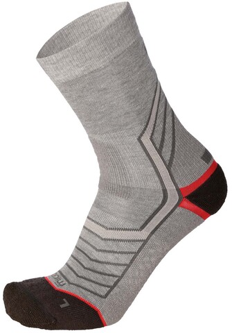 Премиальные термоноски Mico Odor Zero X-Static Trek Medium Weight Grey для бега