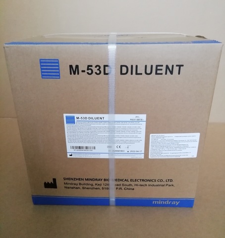 A11-000136 Дилюент /Разбавитель изотонический M-53D diluent (20л) для ВС /Shenzhen Mindray Bio-Medical Electronics Co., Ltd. (Шэньчжэнь Майндрэй Био-Медикал Электроникс Ко., Лтд.), Китай