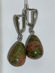 Капля (серьги  из серебра)