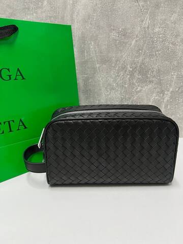 Косметичка Bottega Veneta Intrecciato черный
