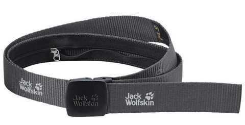 Картинка ремень Jack Wolfskin Secret Belt Wide dark steel - 1