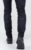 Элитный утеплённый лыжный костюм Nordski Pro Pearl Blue/Black с черными брюками мужской