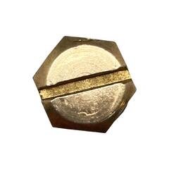 Пробка заливная шестигранная UNITED PARTS d9.5мм, М9.5х1.5мм для садовых насосов и насосных станций от 400/600 Вт (металл)