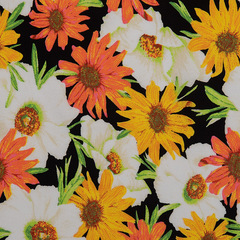 Ткань штапель принт 105 гр/м, 100% вискоза, ш. 145 см