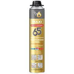 01-01-53 Пена монтажная профессиональная всесезонная "V6" MAXI 65, 800г---