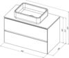 Allen Brau 1.21001.CGM Тумба под раковину  Infinity 85 1.21001.CGM олива матовый
