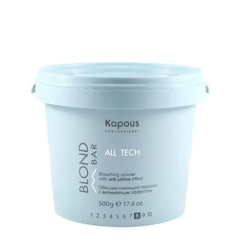 Обесцвечивающий порошок «All tech» с антижелтым эффектом, 500 г
