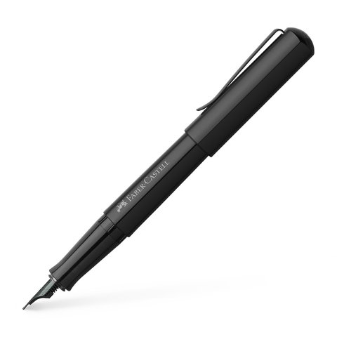 Ручка перьевая Faber-Castell Hexo Black, F  (150501)