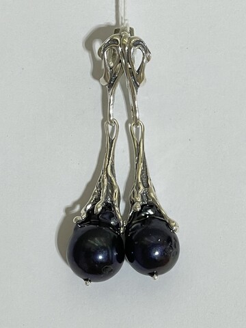 Юнона (серьги из серебра)