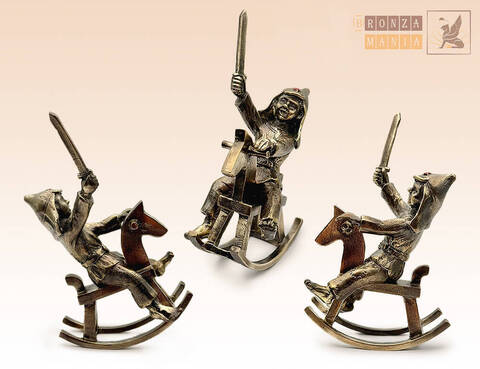 фигурка Мальчик в буденовке на коне