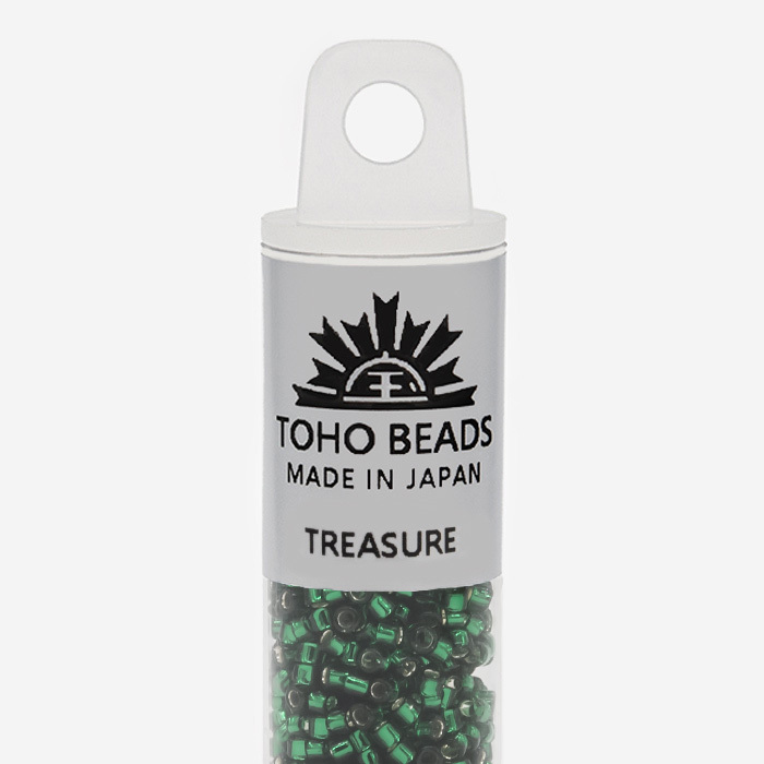 Японский бисер TOHO Treasure (№36), с внутренним серебрением, прозрачный