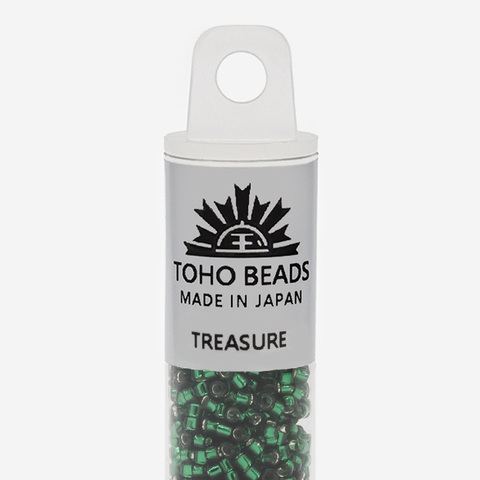 Японский бисер TOHO Treasure (№36), с внутренним серебрением, прозрачный