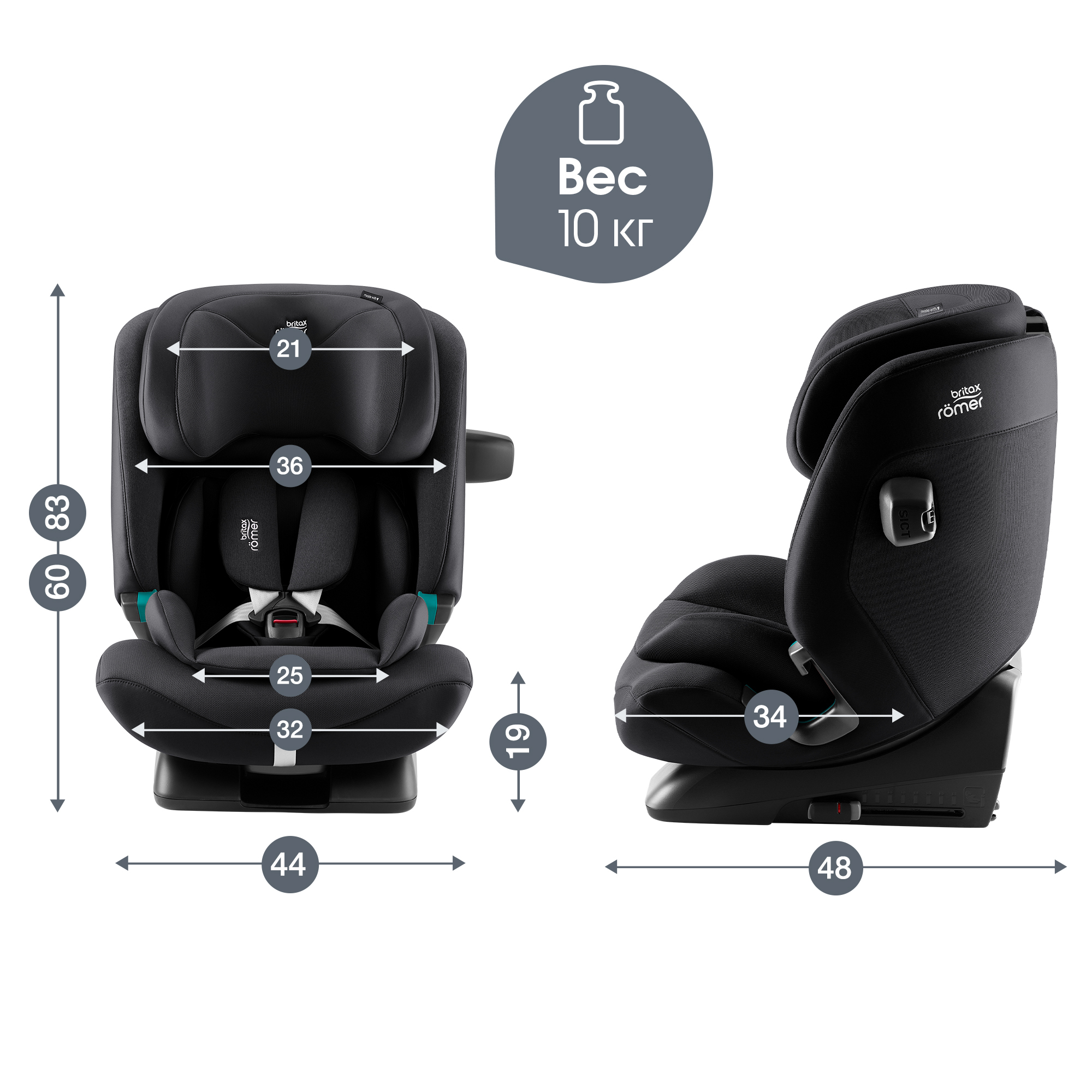 Britax Roemer ADVANSAFIX PRO Style | Carbon Black