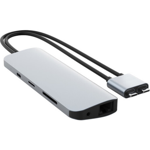 USB-хаб  HYPER HyperDrive Viper 10-in-2, серебряный