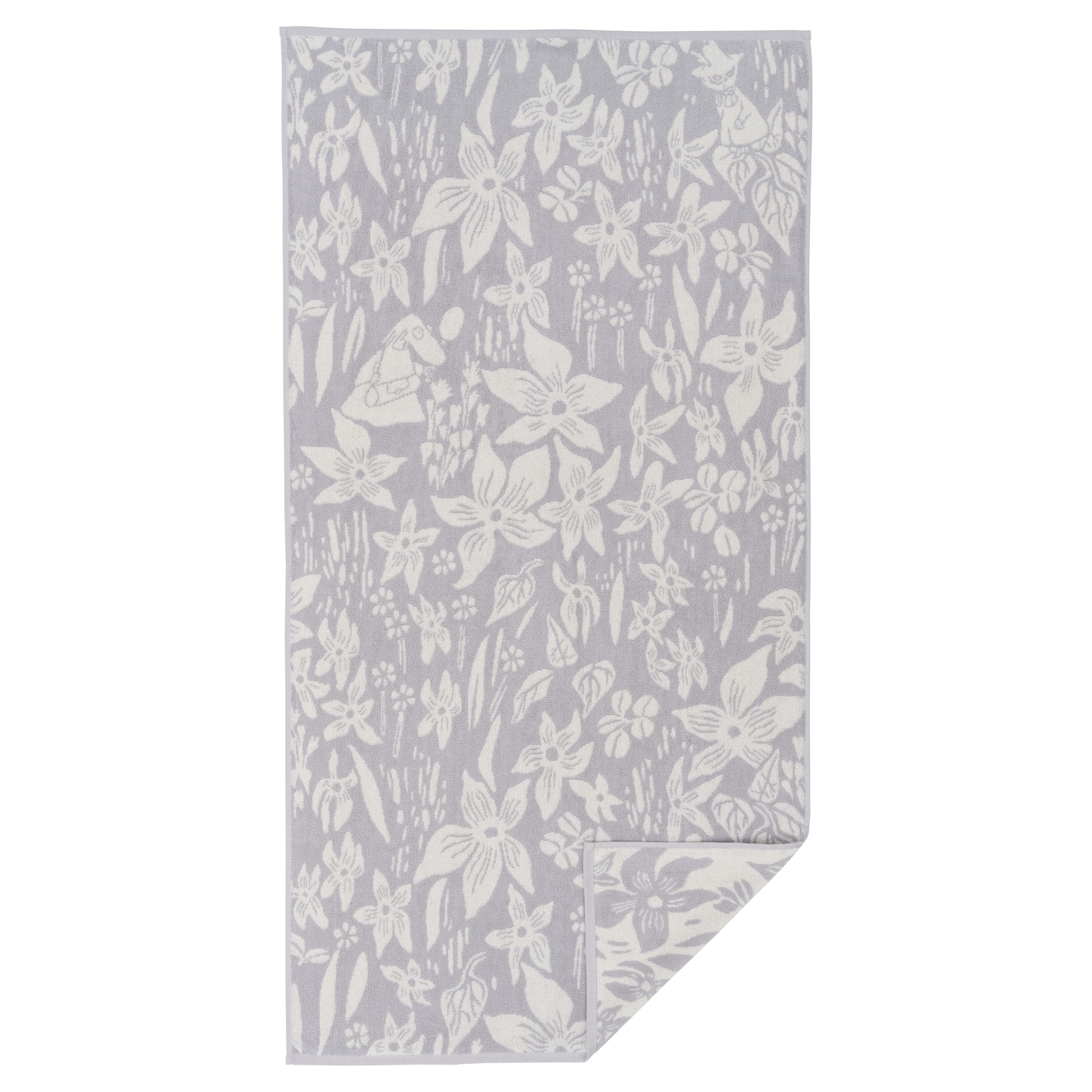 Полотенце банное Moomin Лилия grey 70х140 см
