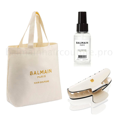 Balmain Hair Couture Сумка пляжная (Заколка-краб бело-черная размер M, Дымка 50 мл)