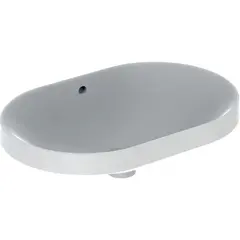 Geberit VariForm Раковина встраиваемая в столешницу эллиптической формы, 60х40 см, без отв. под смеситель, с отв. перелива фото
