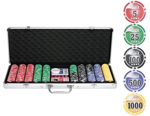 Набор для покера NUTS на 500 фишек комплектация
