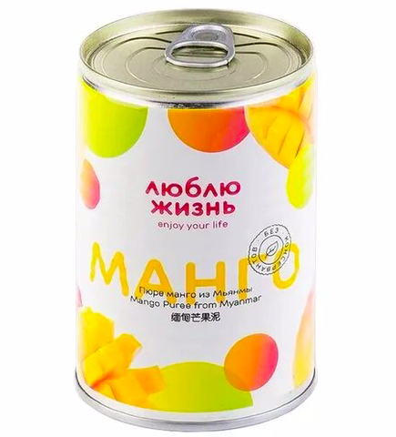 Манго из Мьянмы (пюре) 430 г. ж/б