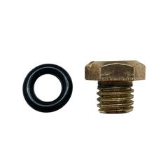 Пробка заливная шестигранная UNITED PARTS d9.5мм, М9.5х1.5мм для садовых насосов и насосных станций от 400/600 Вт (металл)