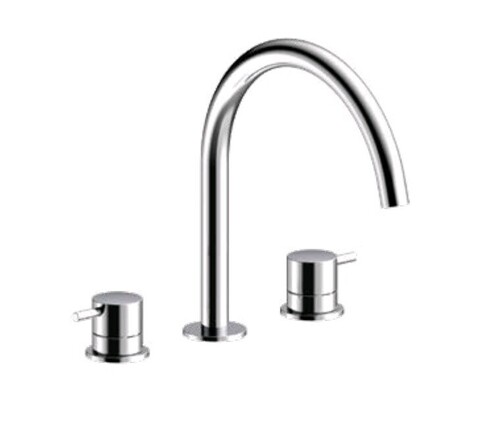 Almar E214004.CR Almar Смеситель для раковины на 3 отверстия без донного клапана, цвет хром