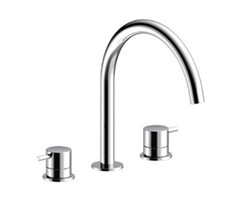 Almar E214004.CR Almar Смеситель для раковины на 3 отверстия без донного клапана, цвет хром фото