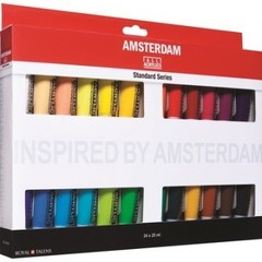 Краски акриловые Amsterdam 24 цвета по 20 мл