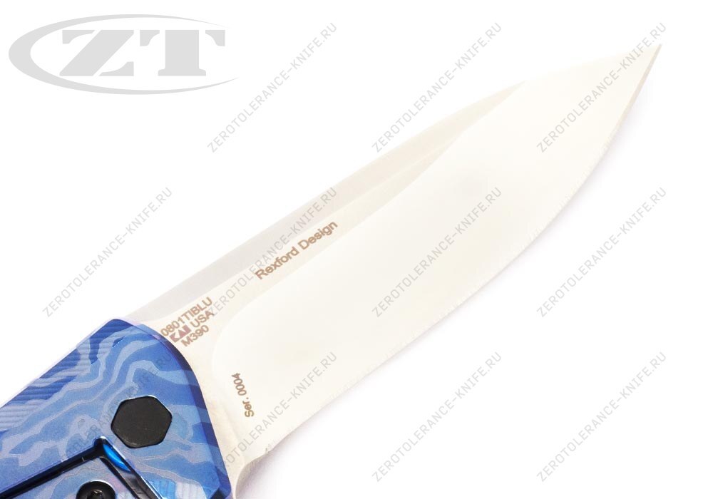 Нож Zero Tolerance 0801TIBLU First 4 Rexford - фотография 