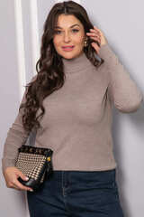 Водолазка Осенняя история (темно-бежевая) Б14569-20М LT Collection