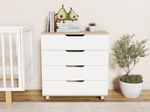 Пеленальный комод Incanto Юг цвет белый/дуб