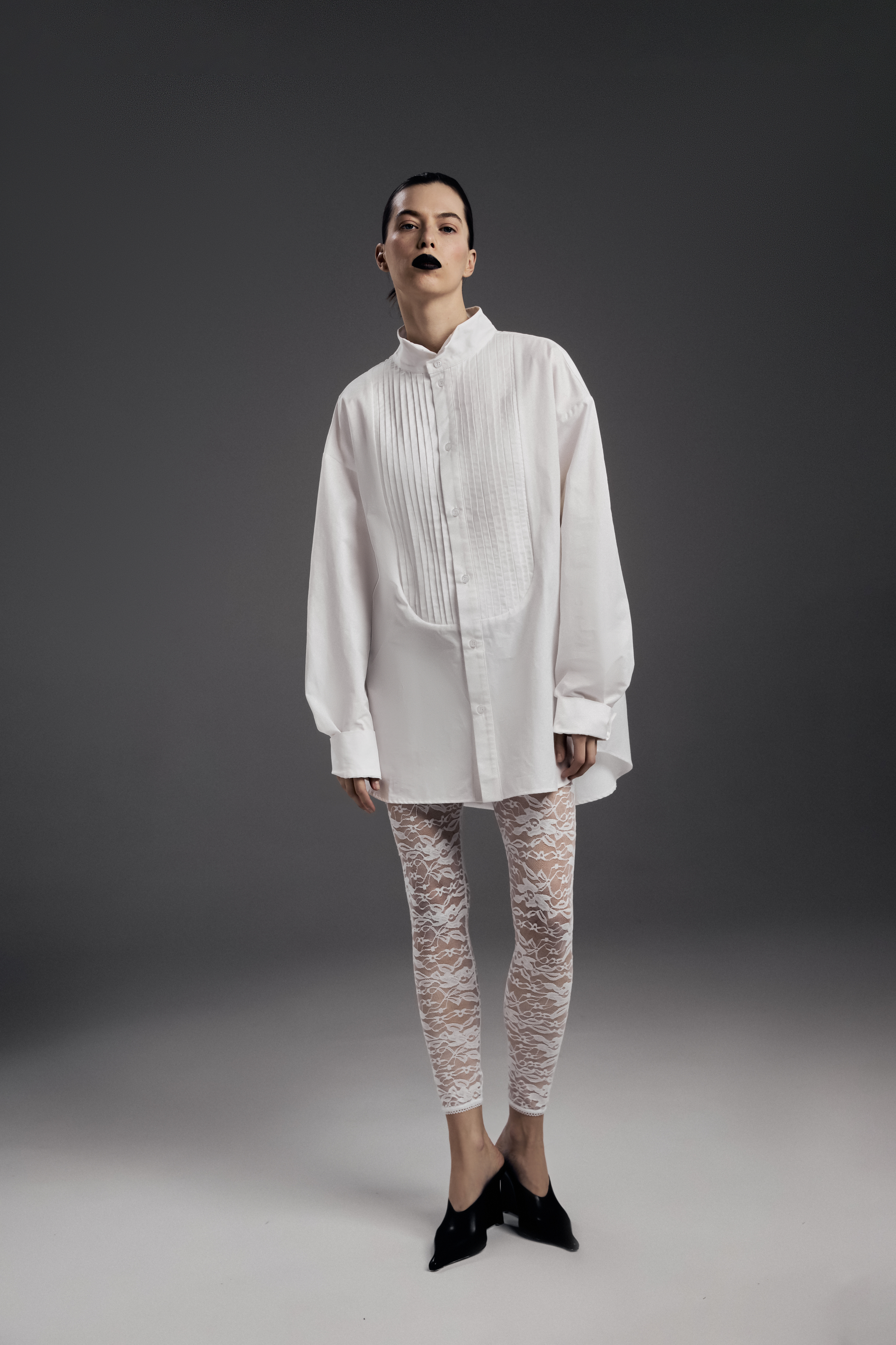 Рубашка-фрак унисекс, белый