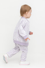 брюки  для девочки  КР 400720/лепесток орхидеи,ромашки к451