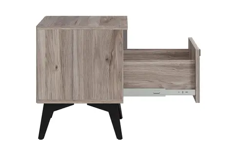 Тумба прикроватная Кассандра дуб смоки / серый