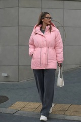 Парка женская демисезонная "Воздух" розовый