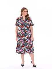 4536 Халат на пуговицах