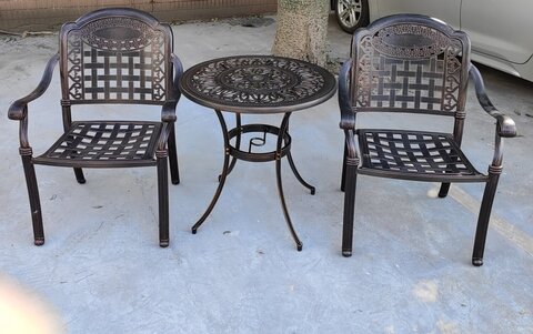 Набор металлической мебели из алюминия Delhi 70